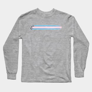 Grackle Pride Stripe (Trans) Long Sleeve T-Shirt